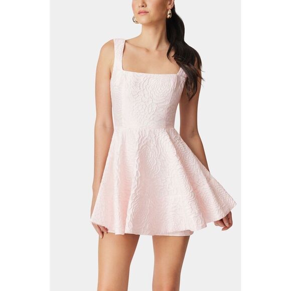 Elliatt Deanna Mini Dress in Pink Dinner cocktail Party Wedding Dress size S NWT - Picture 2 of 8